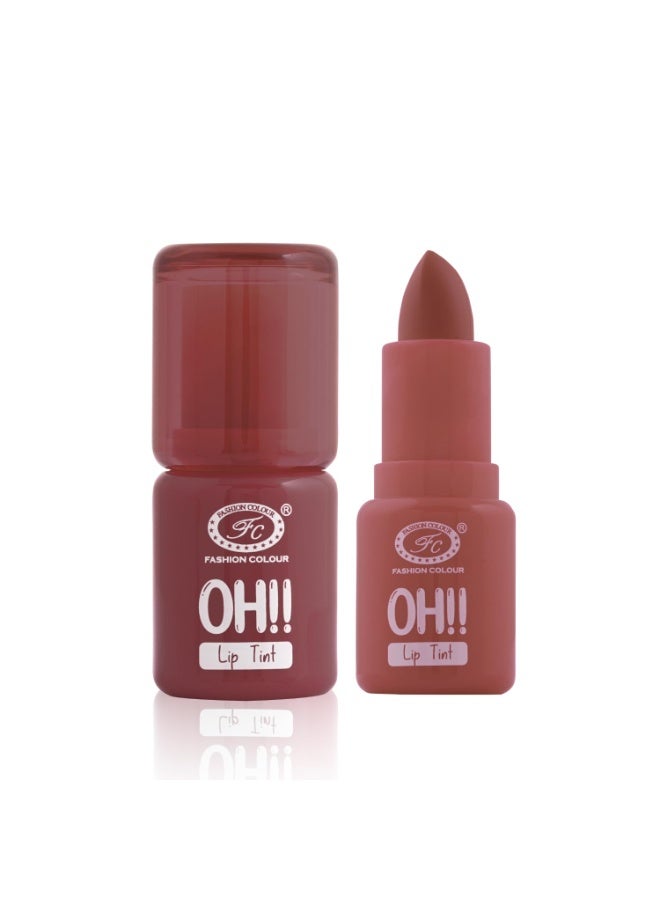 Fashion Colour Oh Lip Tint 3.8g Velvet Touch Tinted Balm 10H Hydration Non Sticky Chocolate - Image 1