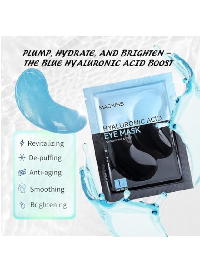Maskiss Under Eye Patches 50 Pairs Hyaluronic Acid Eye Masks for Dark Circles Puffy Eyes Undereye Bags Collagen Eye Patches for Wrinkles and Hydrate Skin Care Gift for Her - Image 3