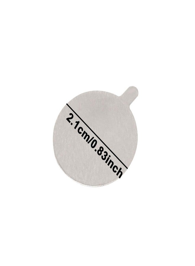 Honbay 600PCS Disposable Eyelash Glue Holder Pallet Sticker Waterproof Foil Eyelash Extension Glue Stickers Pads for Makeup (21mm) - Image 2