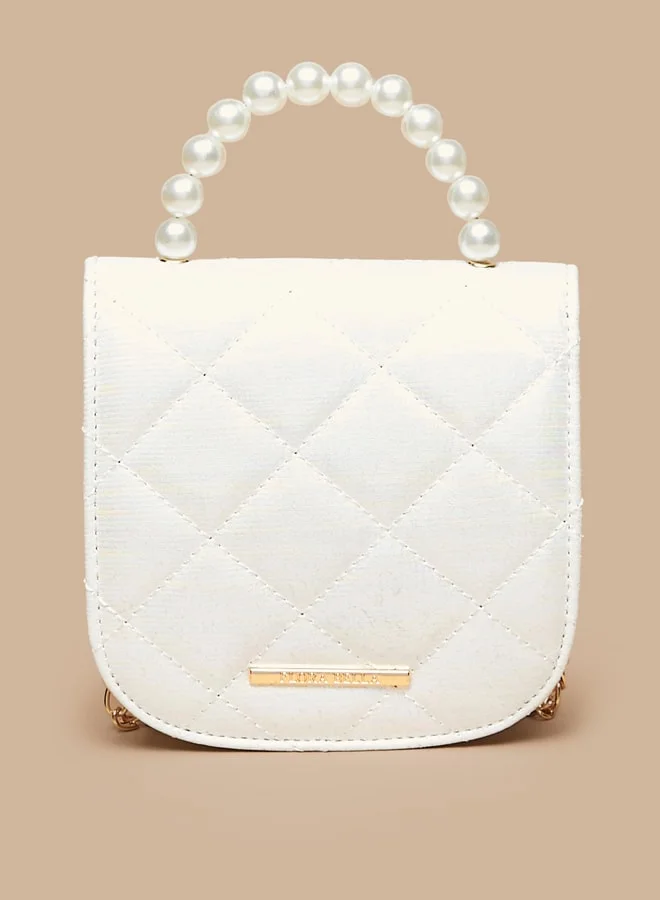 فلورا بيلا من شو إكسبرس Girls Pearl Studded Crossbody Bag with Handle