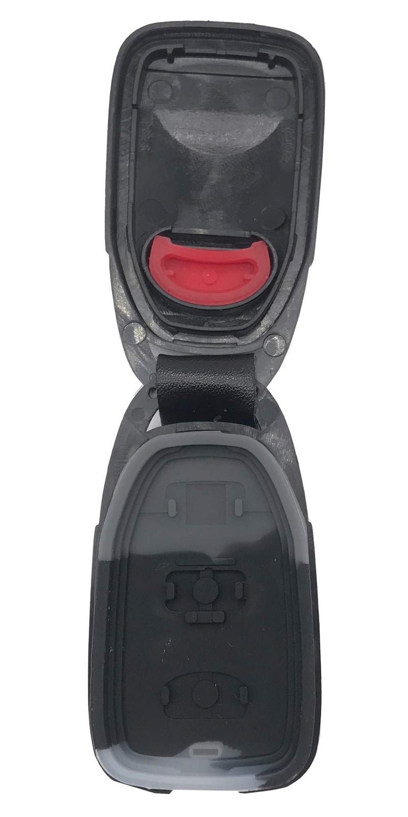 BTOZRF Replacement Key Fob Case Shell Fit for Hyundai Elantra Accent Sonata Kia Optima Keyless Entry Remote Car Key Housing Casing Outer Cover 3 Button + Panic (1) - Image 3