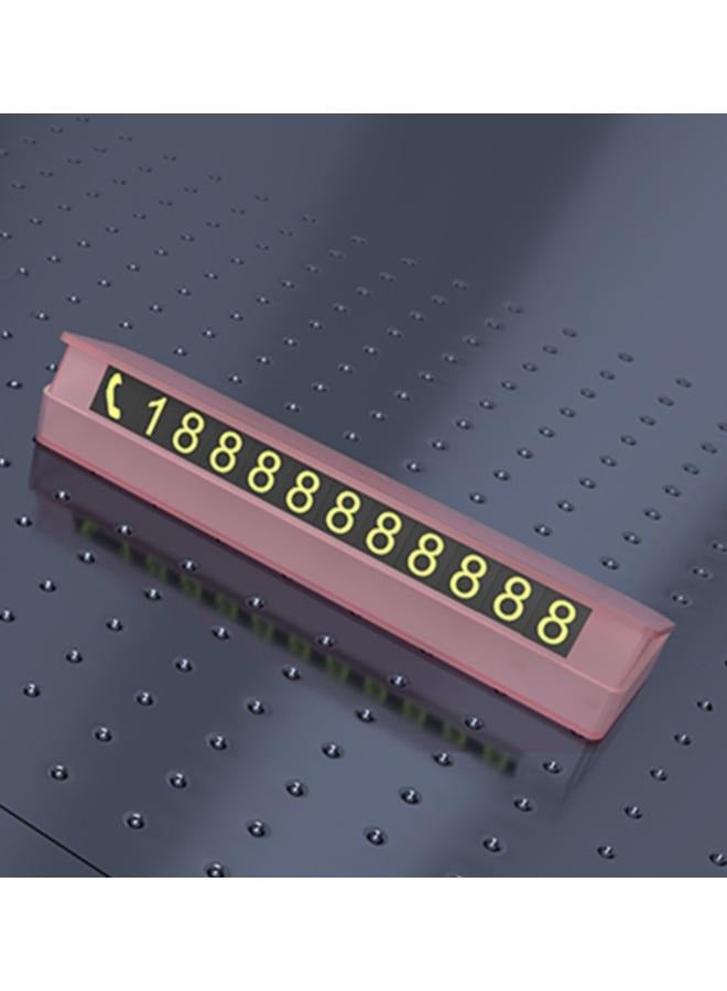 Luminous Car Temporary Parking Card
