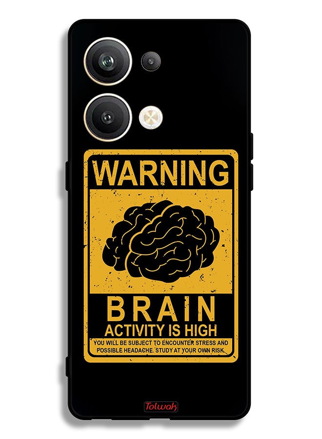 Tolwak Oppo Reno9 Pro Plus 5G Protective Case Cover Warning Brain Activity Is High - Image 2