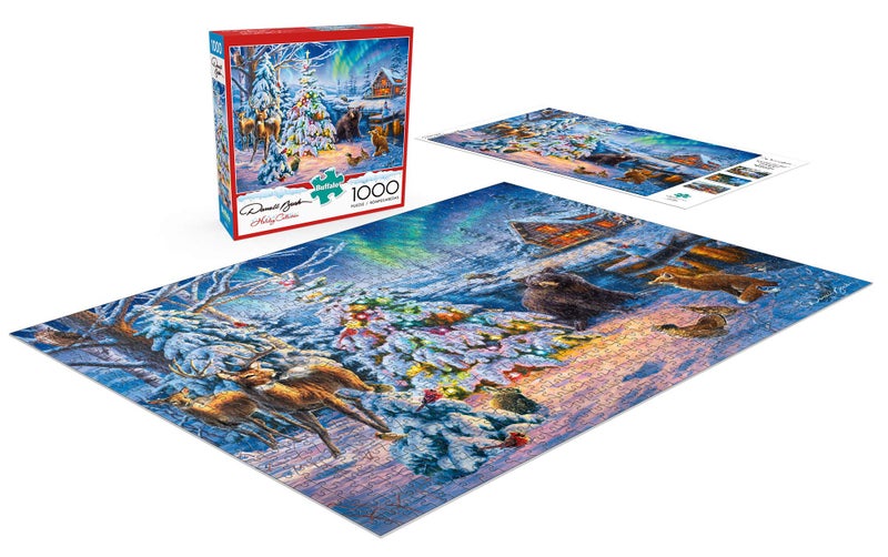 Buffalo Games - Darrell Bush - Woodland Christmas - 1000 Piece Jigsaw Puzzle for Adults -Challenging Puzzle Perfect for Game Nights - Finished Size is 26.75 x 19.75 - Image 3