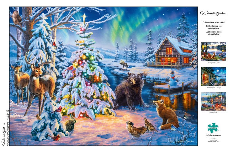 Buffalo Games - Darrell Bush - Woodland Christmas - 1000 Piece Jigsaw Puzzle for Adults -Challenging Puzzle Perfect for Game Nights - Finished Size is 26.75 x 19.75 - Image 4