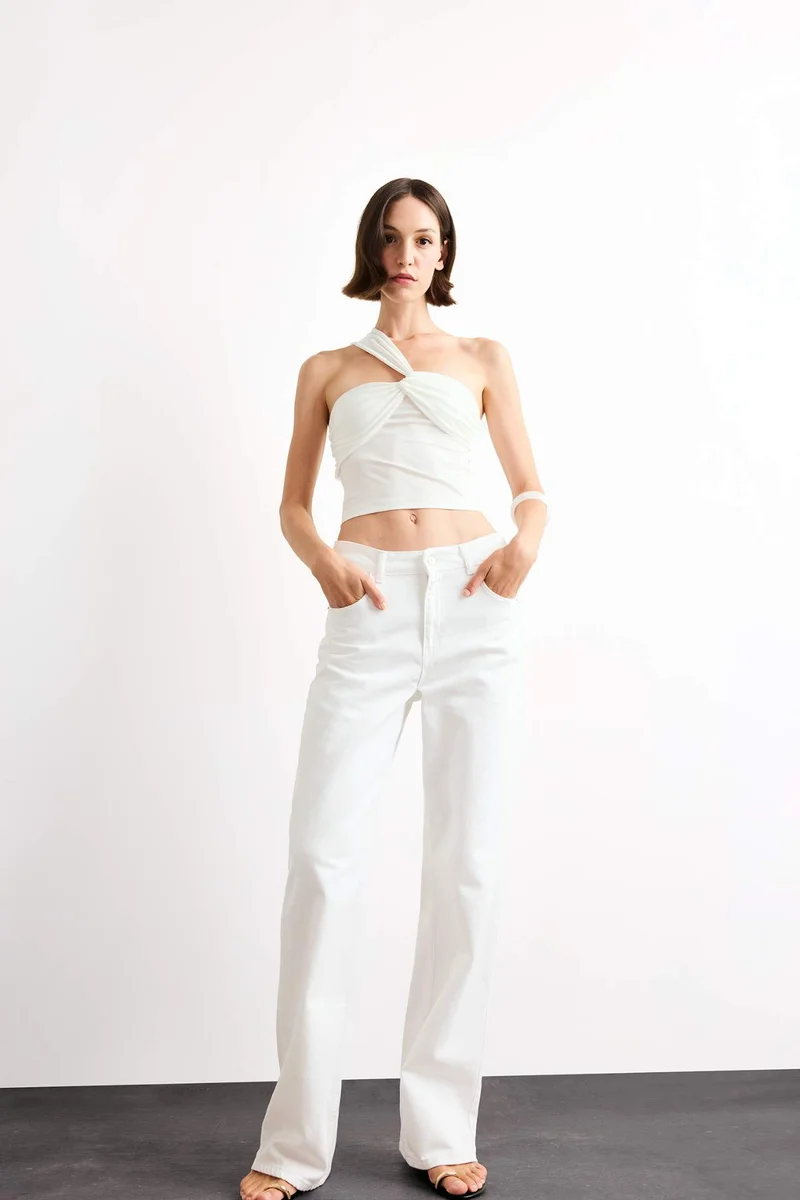 ديفاكتو One Shoulder Blouse