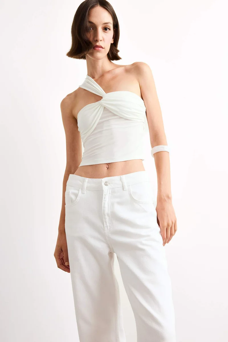 ديفاكتو One Shoulder Blouse