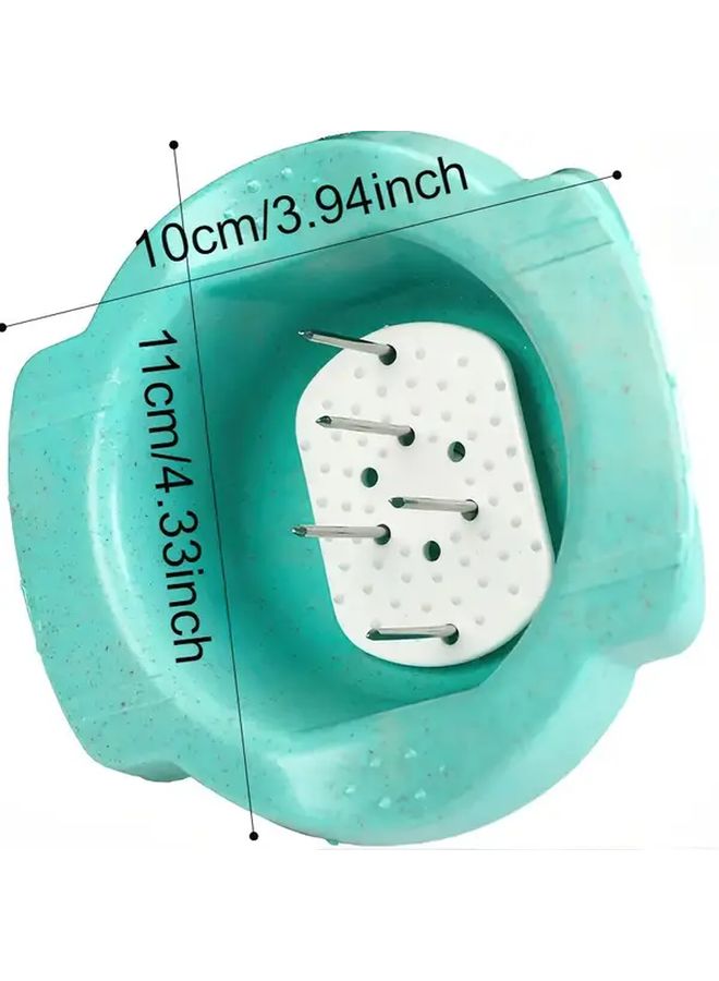 Green Durable Mandoline Slicer And Grinder With Safety Guard Finger Protector For Vegetable Cheese Preparation Ergonomic Food Slicing Grating Shredding Accessory - Image 2