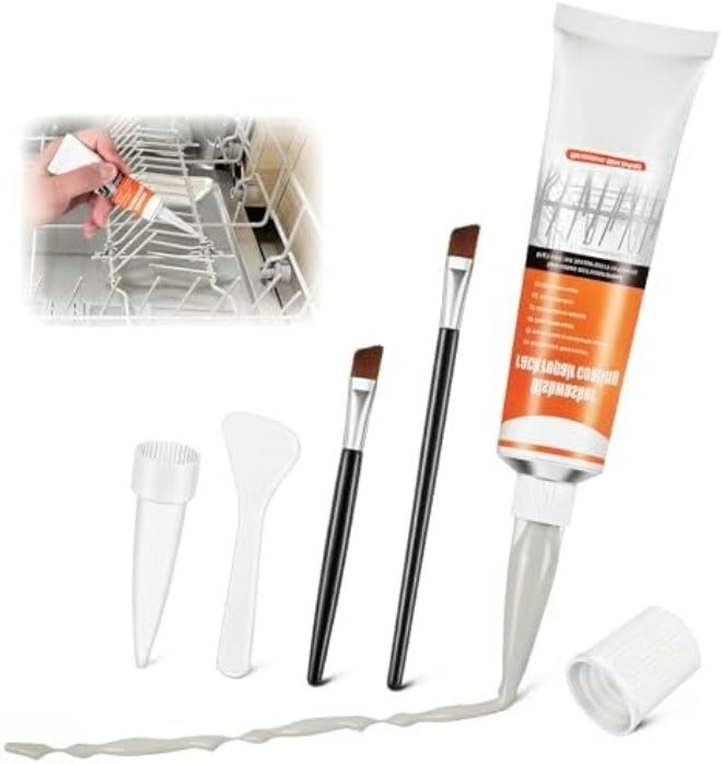 1.7oz Dishwasher Rack Repair Coating Kit, Grey - Rust Touch-Up Paint for Interior Use - Image 3