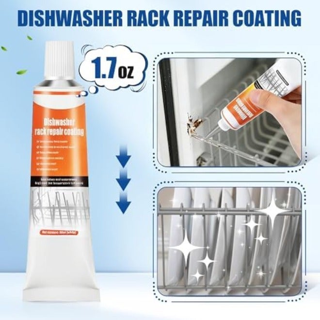 1.7oz Dishwasher Rack Repair Coating Kit, Grey - Rust Touch-Up Paint for Interior Use - Image 4