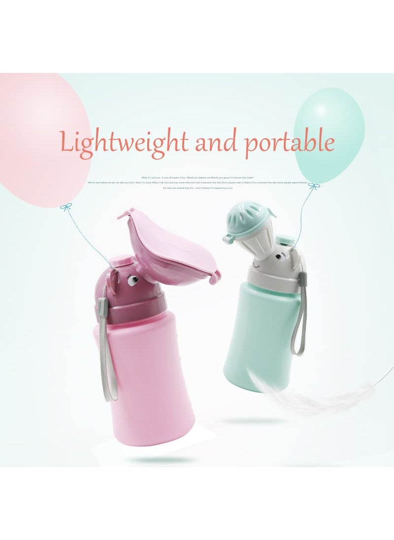 Alytimes Portable Potty Travel for Car Travel Camping for Outdoor Car Travel Road Trip Camping Park Beach Girl Pink  - Image 3