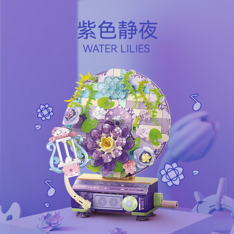 Senbao Building Blocks Flower Language Phonograph 611097-100 Children'S Assembly Educational Diy Toy Gift - Image 5