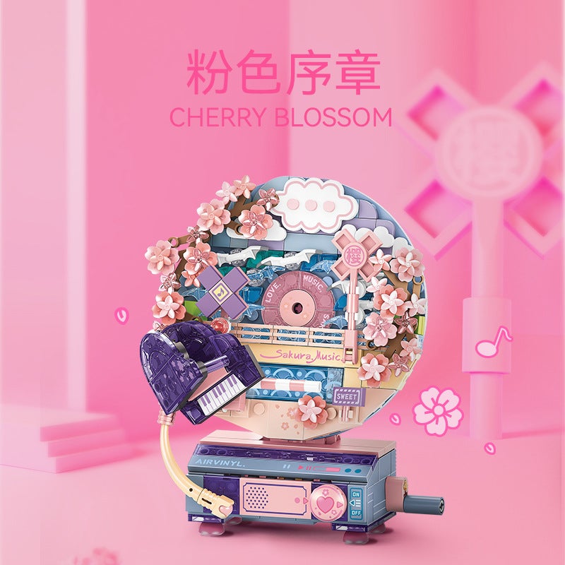 Senbao Building Blocks Flower Language Phonograph 611097-100 Children'S Assembly Educational Diy Toy Gift - Image 3