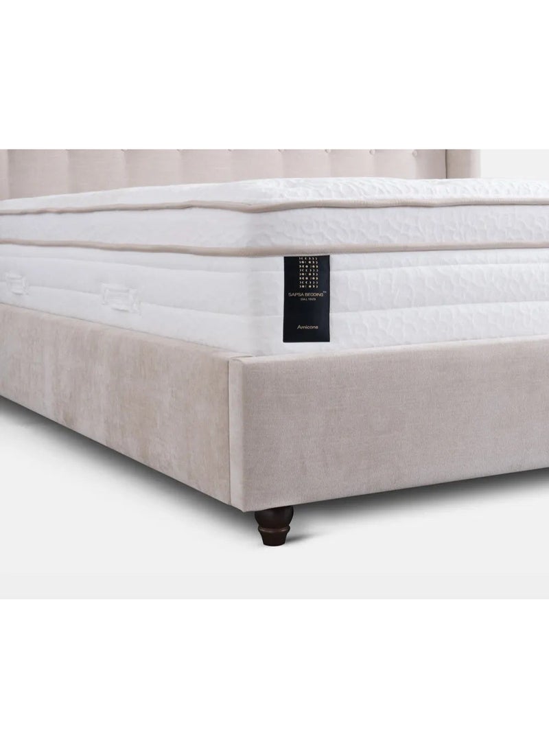 SAPSA BEDDING Amicone Mattress with Aqua Gel Memory Foam and Pocket Spring Natural Mocha - Image 3