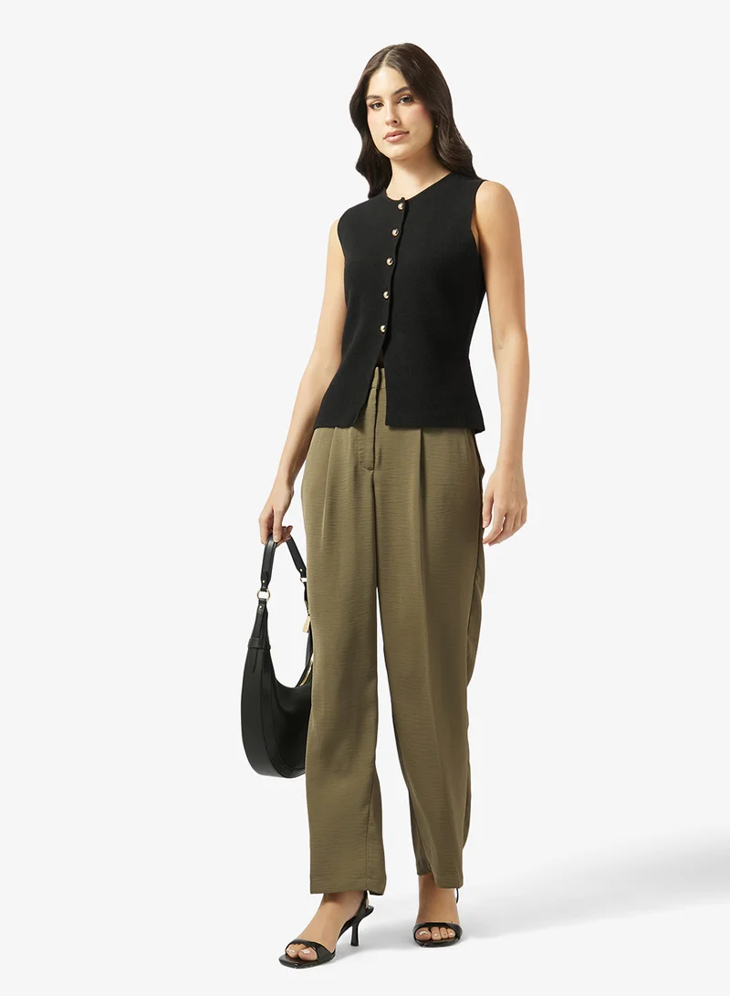 فيرو مودا فيميسلين بنطلون نسائي منسوج