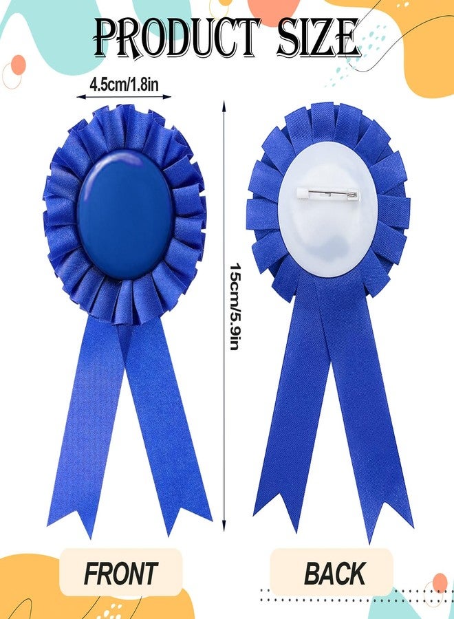Koceci 10 PCS Blank Award Ribbons, 1st Place Ribbon Winner Victory Participation Ribbon, Rosette Award Ribbons Prize Ribbons for Sport Event, School, Contest (Colorful) - Image 2