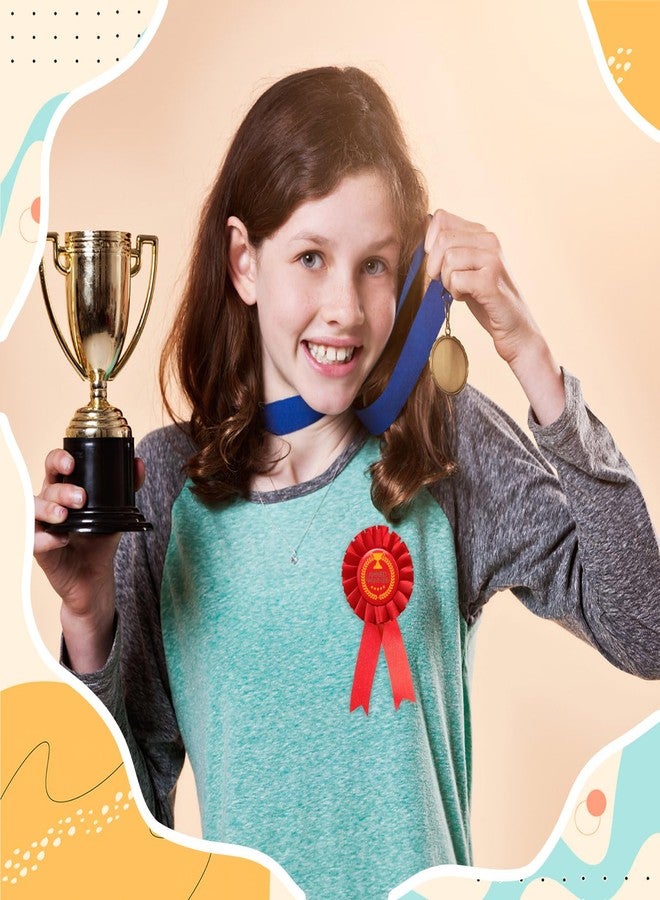 Koceci 10 PCS Blank Award Ribbons, 1st Place Ribbon Winner Victory Participation Ribbon, Rosette Award Ribbons Prize Ribbons for Sport Event, School, Contest (Colorful) - Image 5