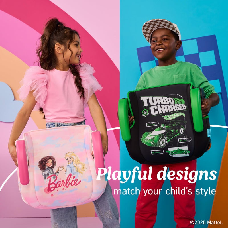 GRACO كرسي سيارة جراكو تيربو بوستر 2.0 بدون ظهر، باربي بانت، كرسي معزز للسفر للأطفال من عمر 4-10 سنوات، الوزن 40-100 رطل والطول حتى 57 بوصة - Image 5