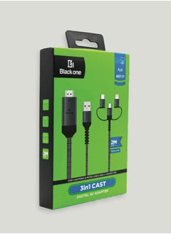 3 في 1 محول كابل HDMI نوع C مايكرو USB الهاتف MHL إلى HDMI النسخ المتطابق الهاتف إلى شاشة عرض التلفزيون HDTV 1080P