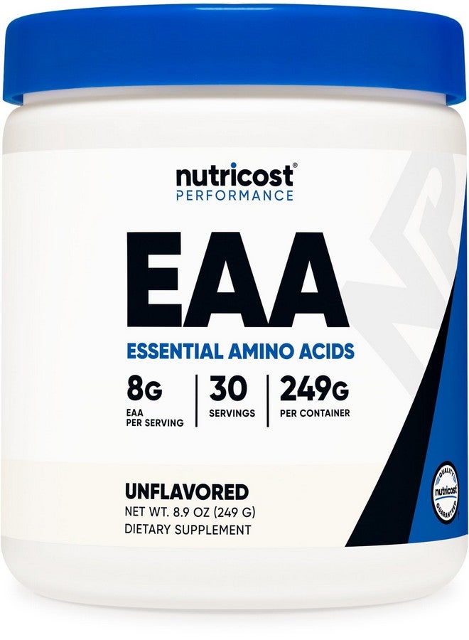 Nutricost EAA Powder 30 Servings (Unflavored) - Essential Amino Acids - Non-GMO, Gluten Free, Vegetarian Friendly - Image 1