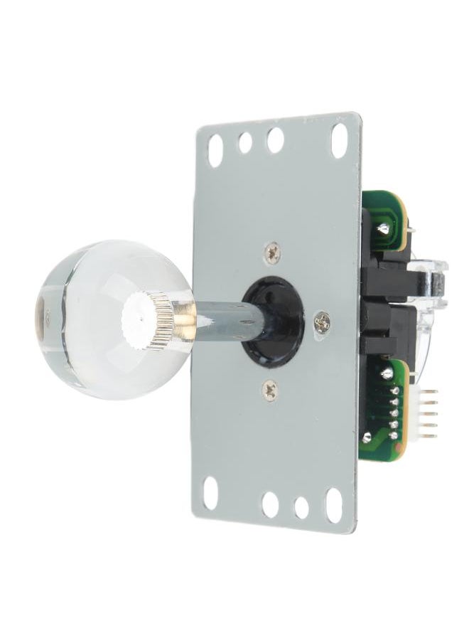 Arcade Joystick Gamepad DIY Joystick Arcade Game Fighting Stick Replacement Parts Pin Circuit Board with Ball Head Transparent