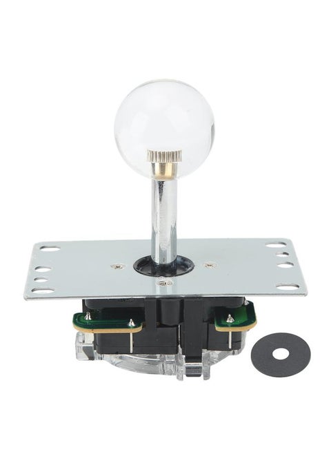 Arcade Joystick Gamepad DIY Joystick Arcade Game Fighting Stick Replacement Parts Pin Circuit Board with Ball Head Transparent