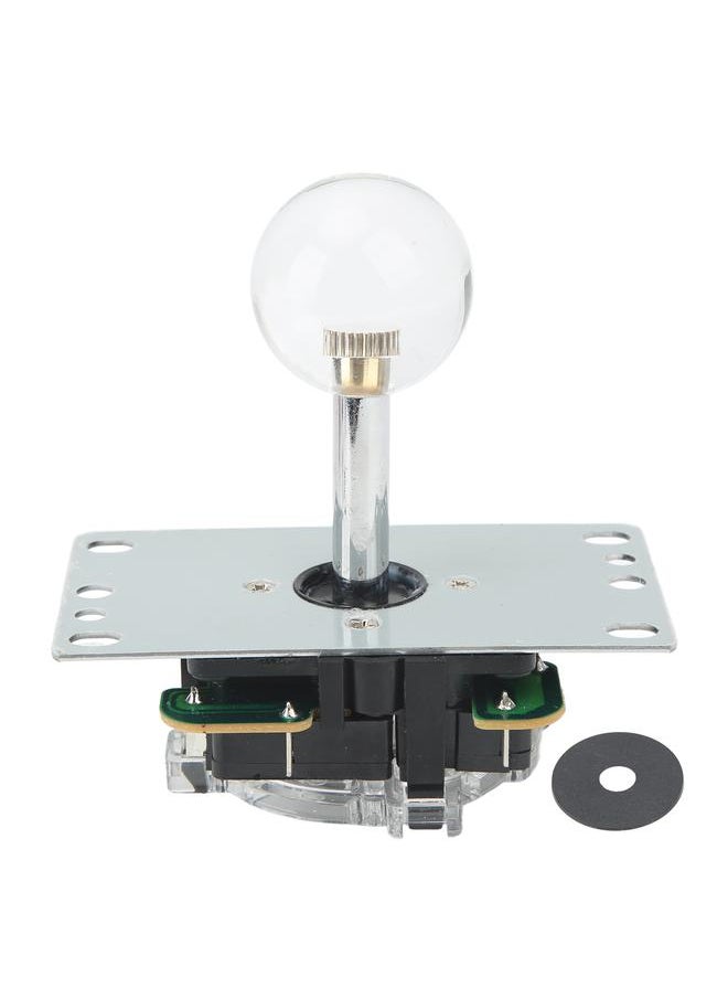 Arcade Joystick Gamepad DIY Joystick Arcade Game Fighting Stick Replacement Parts Pin Circuit Board with Ball Head Transparent