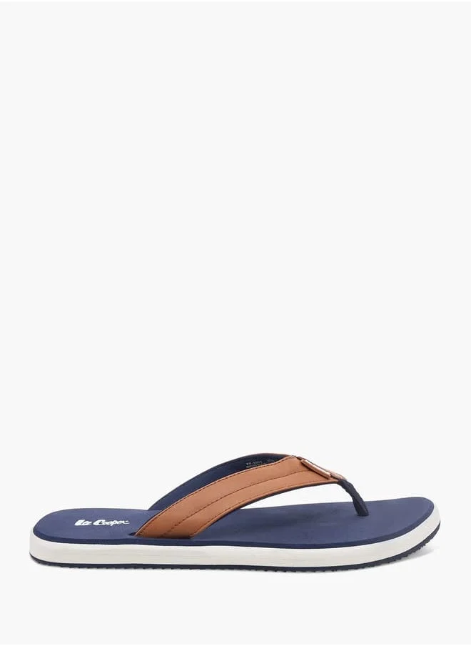 لي كوبر Mens Colourblock Slip-On Thong Slippers