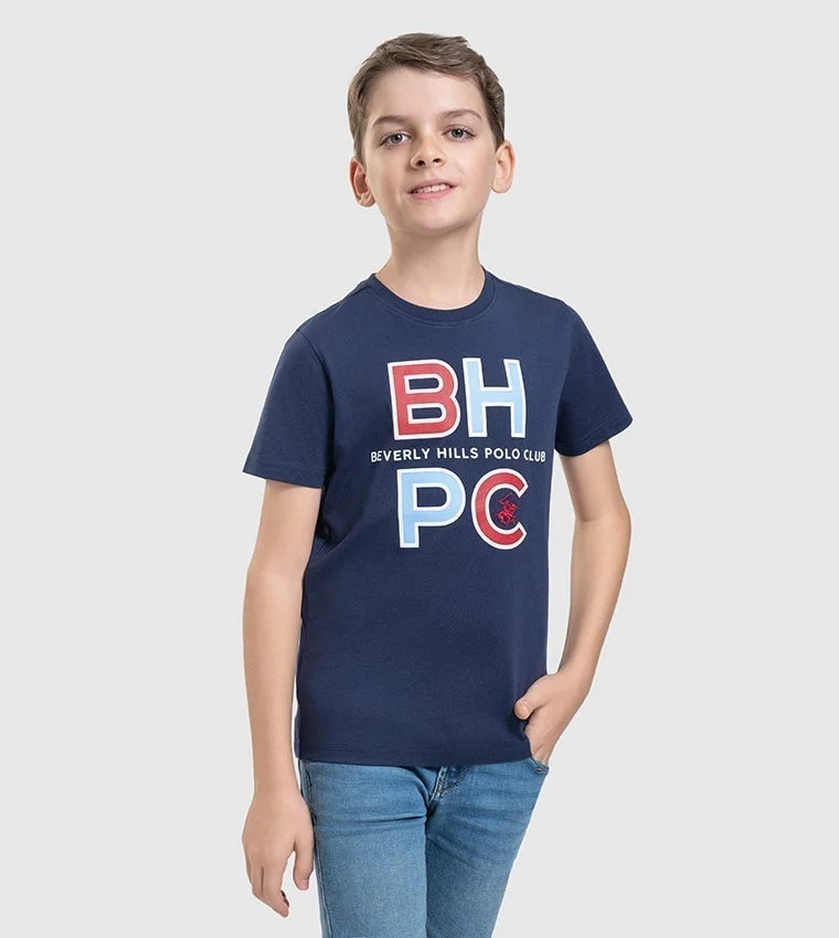 Logo Printed Crew Neck T-Shirt