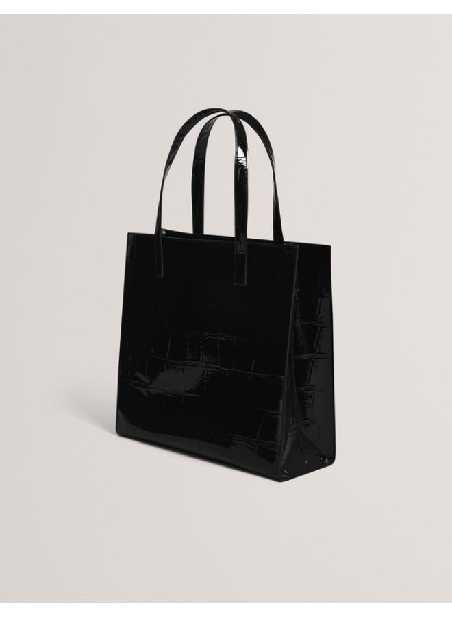 Ted Baker حقيبة أيقونية كبيرة بتأثير كروك - Image 4