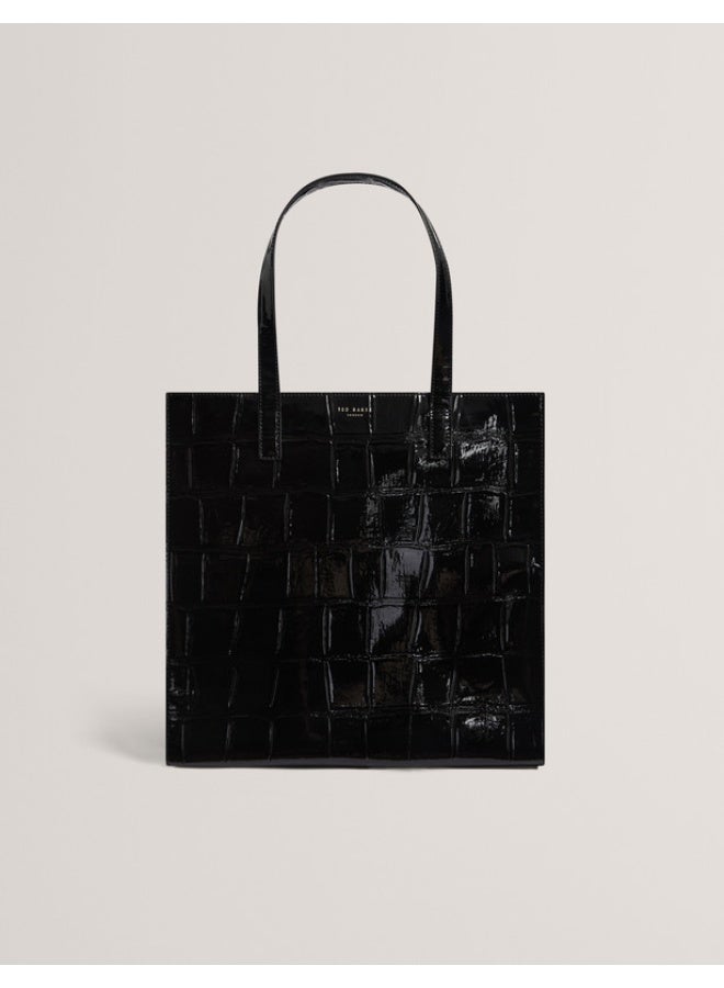 Ted Baker حقيبة أيقونية كبيرة بتأثير كروك - Image 1