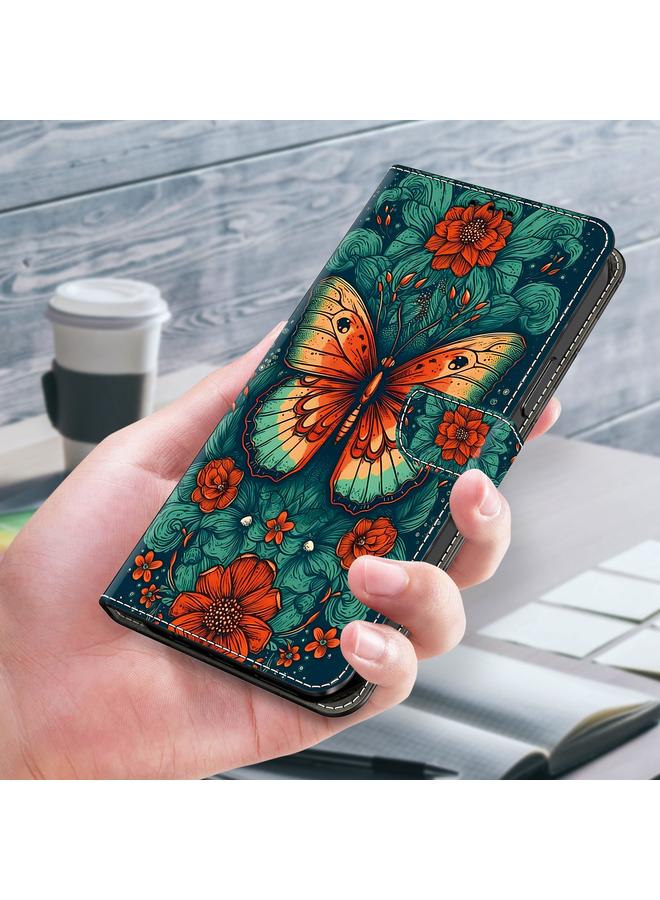 اس-توب جراب لهاتف Samsung Galaxy A50/A50s/A30s مصنوع من الجلد المطلي بالكريستال - Image 5