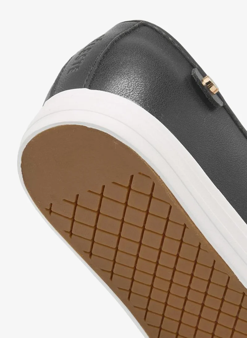 Celeste BLACK Quilted Slip-On School Loafers for Women | Best Price UAE