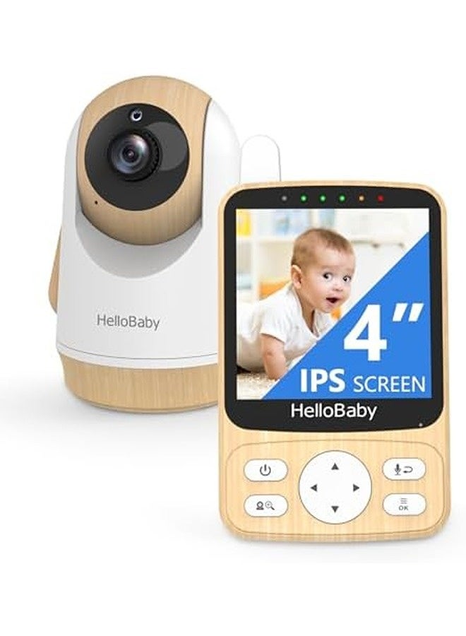 Hellobaby Baby Monitor with Camera & Audio, UAE Hot Climate Ready, 1000ft Range, Auto Night Vision, 2-Way Talk, VOX Mode, Temperature Alert, 8 Lullabies & 9 Languages - Image 1