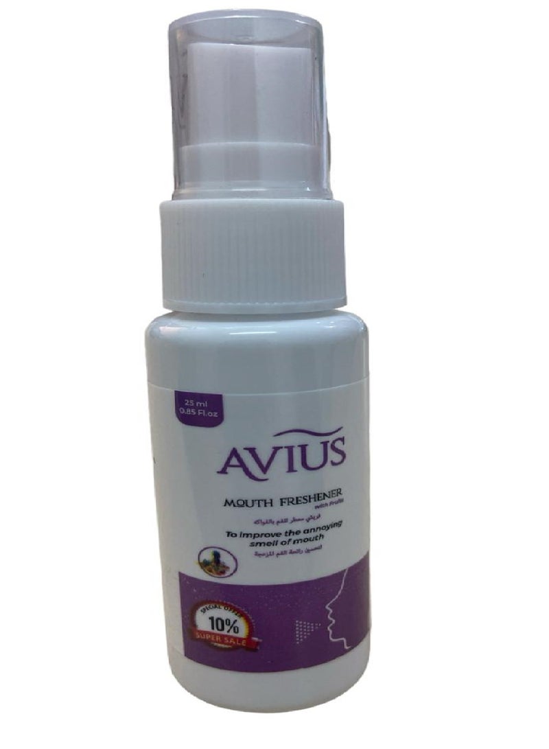 أفيوس افيوس فريشي معطر للفم بالفواكه 25مل - Image 1