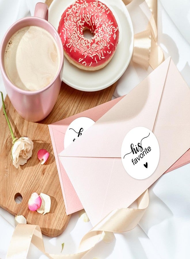 ANWYLL His Her Our Favorite Stickers - Anwyll 120Pcs 2Inch Wedding Stickers for Favor Self Adhesive His Favorites Sticker and Her Favorites Sticker for Bridal Shower Envelope Seal Candy Bag(40Pcs/Design) - Image 5