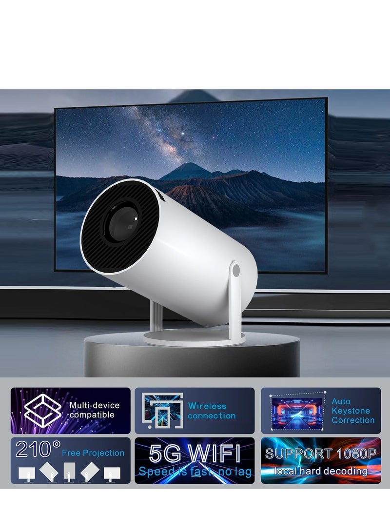 YT HY300 Smart Portable Projector 4K 5G WIFI Android12 Home Theater Full HD For Indoor Outdoor Compatible With TV Stick/HDMI/USB/PS5/iOS/PS4 - Image 4