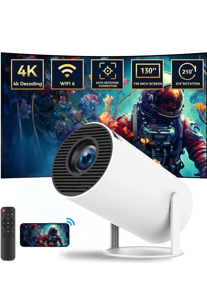 YT HY300 Smart Portable Projector 4K 5G WIFI Android12 Home Theater Full HD For Indoor Outdoor Compatible With TV Stick/HDMI/USB/PS5/iOS/PS4 - Image 1