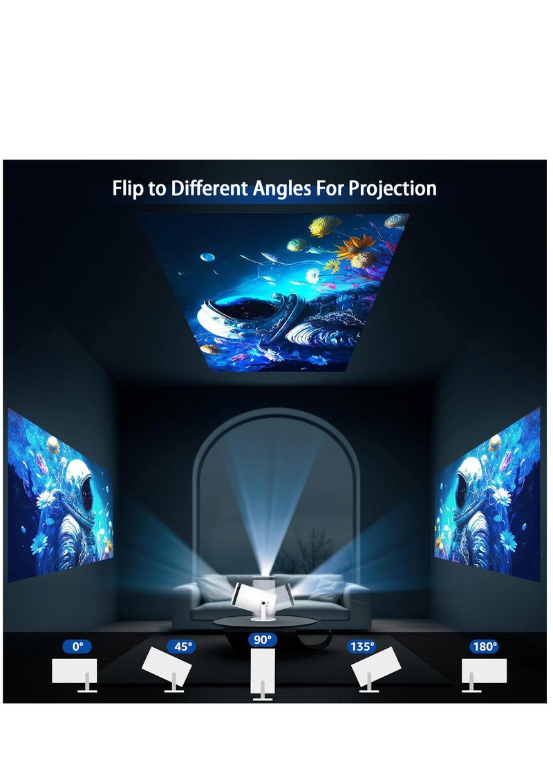YT - HY300 Smart Portable Projector 4K 5G WIFI Android12 Home Theater Full HD For Indoor Outdoor Compatible With TV Stick/HDMI/USB/PS5/iOS/PS4 - Image 1