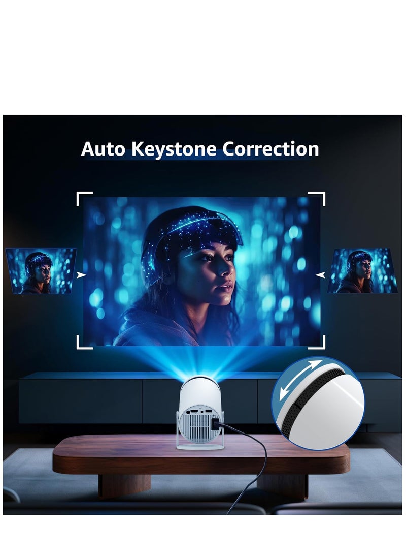 YT - HY300 Smart Portable Projector 4K 5G WIFI Android12 Home Theater Full HD For Indoor Outdoor Compatible With TV Stick/HDMI/USB/PS5/iOS/PS4 - Image 1
