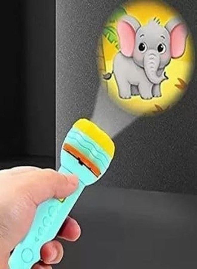 CrazyBuy New3 Slids 24 Patterns Projector Flashlight Torch Kids Projection Light Toy (Multicolor)