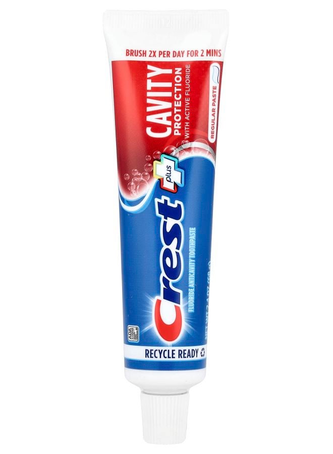 Crest Plus Cavity Protection Fluoride Anticavity Toothpaste Regular 2.4 oz (68 g)