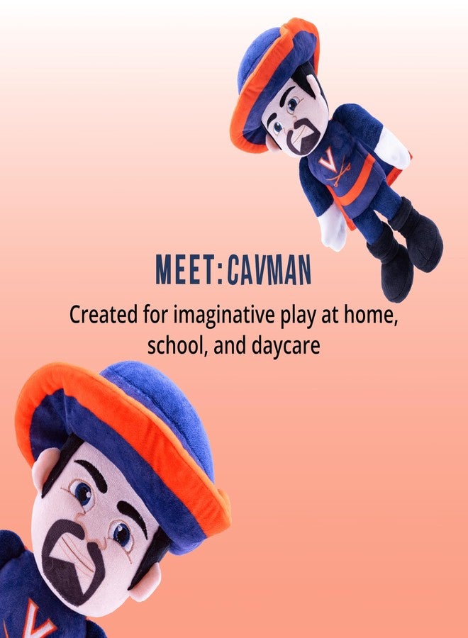 Playtime by Eimmie Plushible 14" University of Virginia Cavman Mascot Plush Figure Toy - College Football Plush Doll, Soft Stuffed Toy for Kids & Adults, Surface Washable Ragdoll, Ideal for Toddlers & All Ages - Image 5