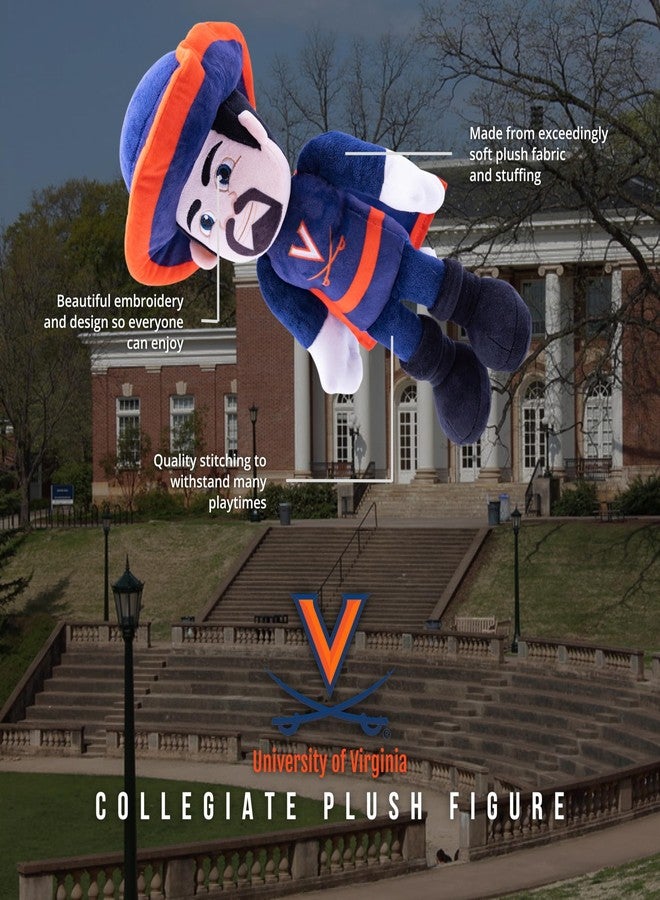 Playtime by Eimmie Plushible 14" University of Virginia Cavman Mascot Plush Figure Toy - College Football Plush Doll, Soft Stuffed Toy for Kids & Adults, Surface Washable Ragdoll, Ideal for Toddlers & All Ages - Image 4