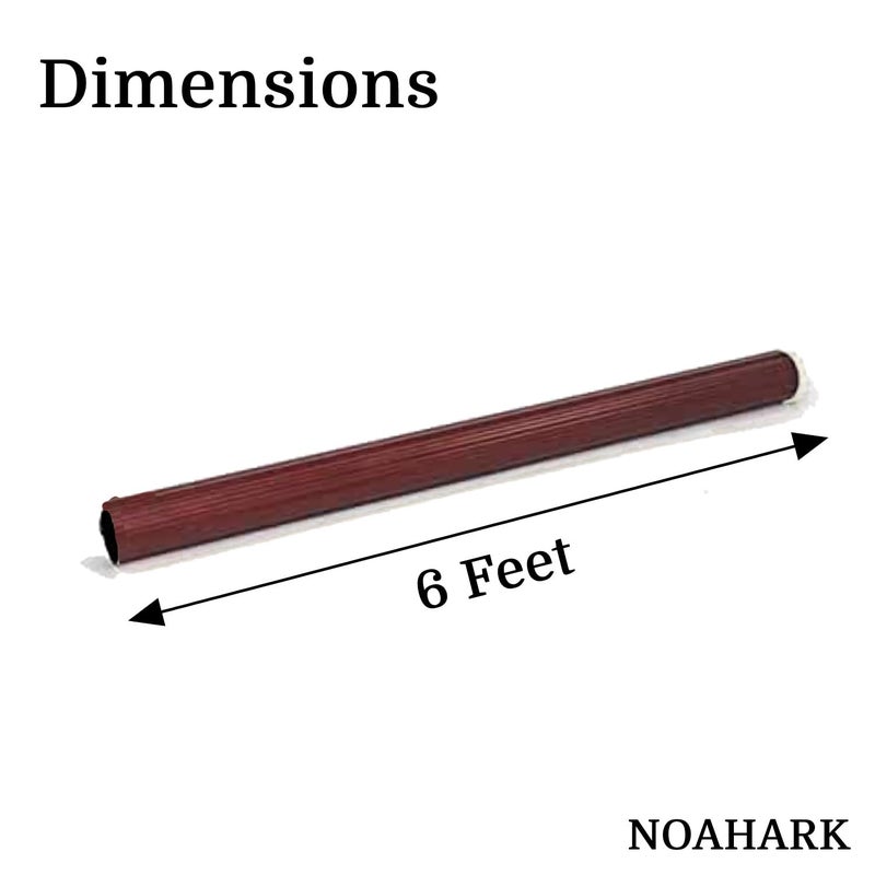 NOAHARK MS Curtain Pipes for Door and Windows 25 MM Spiral Curtain Rods Stylish and Durable Versatile Curtain Pipe for Home Office 6 Feet Cherry Red - Image 2