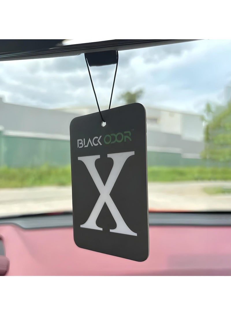 BLACK ODOR X Series Hanging Card Air Freshener – Strawberry Fragrance, Long-Lasting Scent for Car, Home, Office, Non-Toxic & Eco-Friendly Aromatherapy Tablet - Image 5
