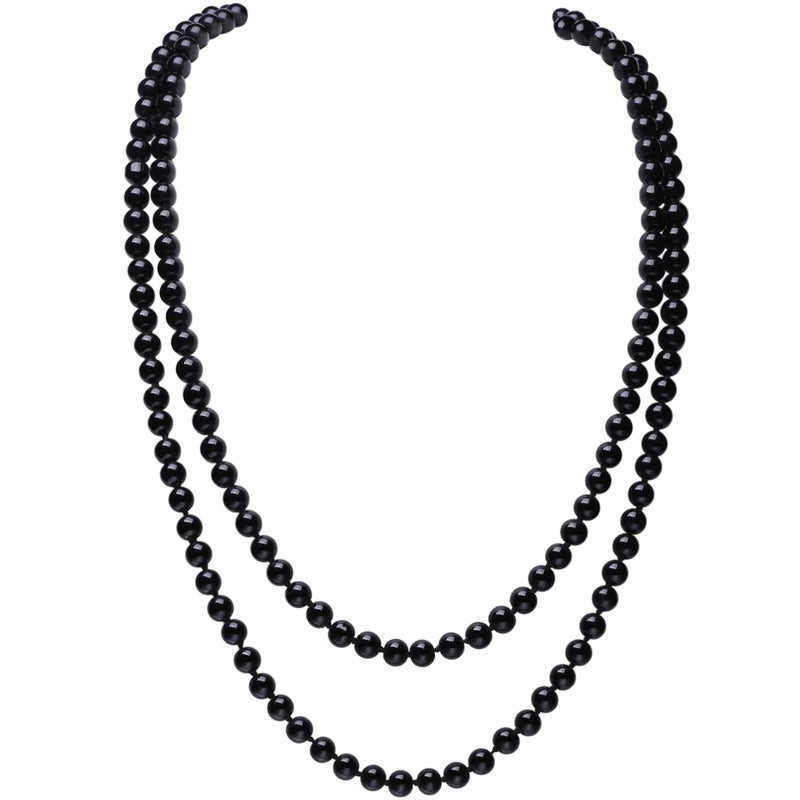 BABEYOND Long Pearl Necklace Faux Pearls Necklace Set 1920s Gatsby Costume Jewelry - Image 4