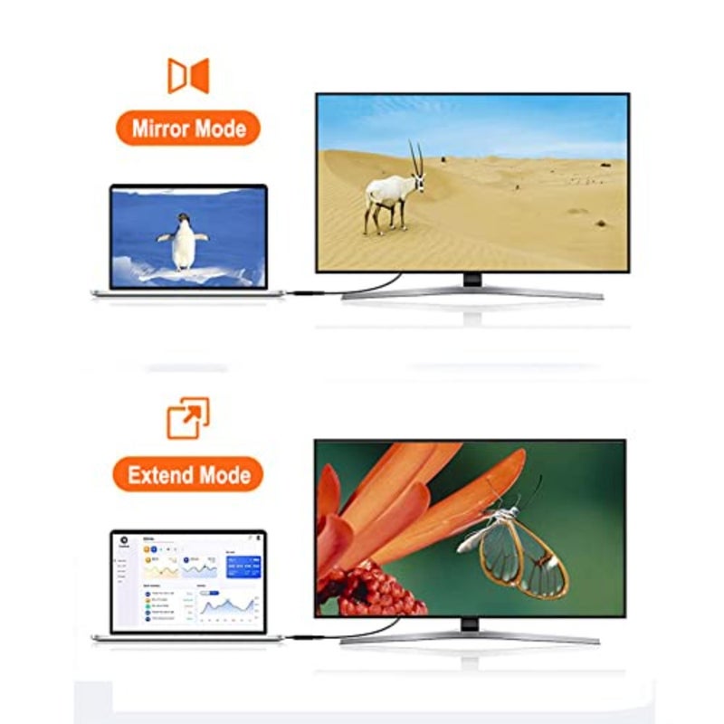 محول DP إلى HDMI نشط HDR 4K@60 هرتز، منفذ DisplayPort مطلي بالذهب 1.4 إلى HDMI ذكر إلى أنثى، يدعم 4K@60 هرتز، 2K@144 هرتز، 1080P@144 هرتز، شاشة Eyefinity المتعددة المتوافقة مع سطح المكتب والتلفزيون والشاشة والمزيد - Image 5