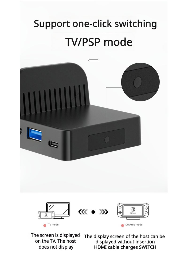 Compatible Charging Dock for Nintendo Switch, Pocket Charging Dock 4K HDMI TV Adapter for Switch Docking Station Charger Dock Set Good Replacement for Official Replacement Charging Dock - pzsku/ZFC1955CFD9589EBBACFAZ/45/_/1722317939/df3ae3f8-871b-4d5f-a299-4287d3ea081b