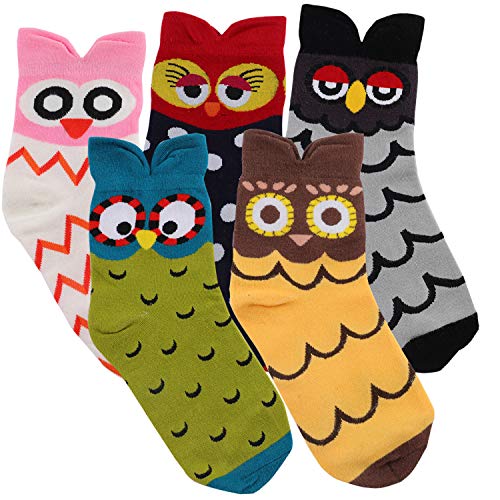 Jeasona Women's Owl Socks Owl Gifts for Women Cute Fun Socks - Image 1